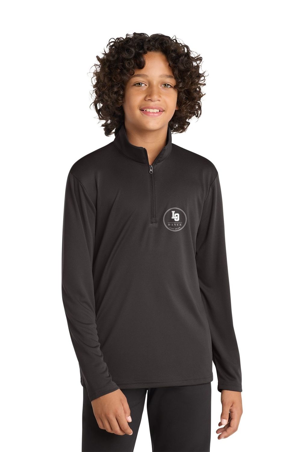 Youth Quarter Zip - Iron Grey