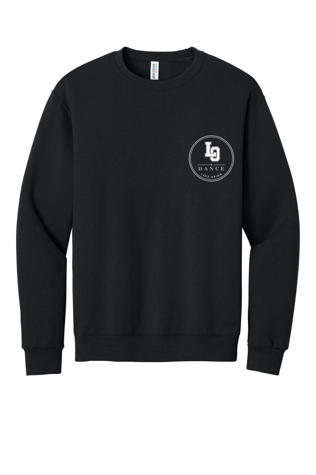 LO Dance Coach Crewneck Sweatshirt - LO Dance circle (left chest) - Black
