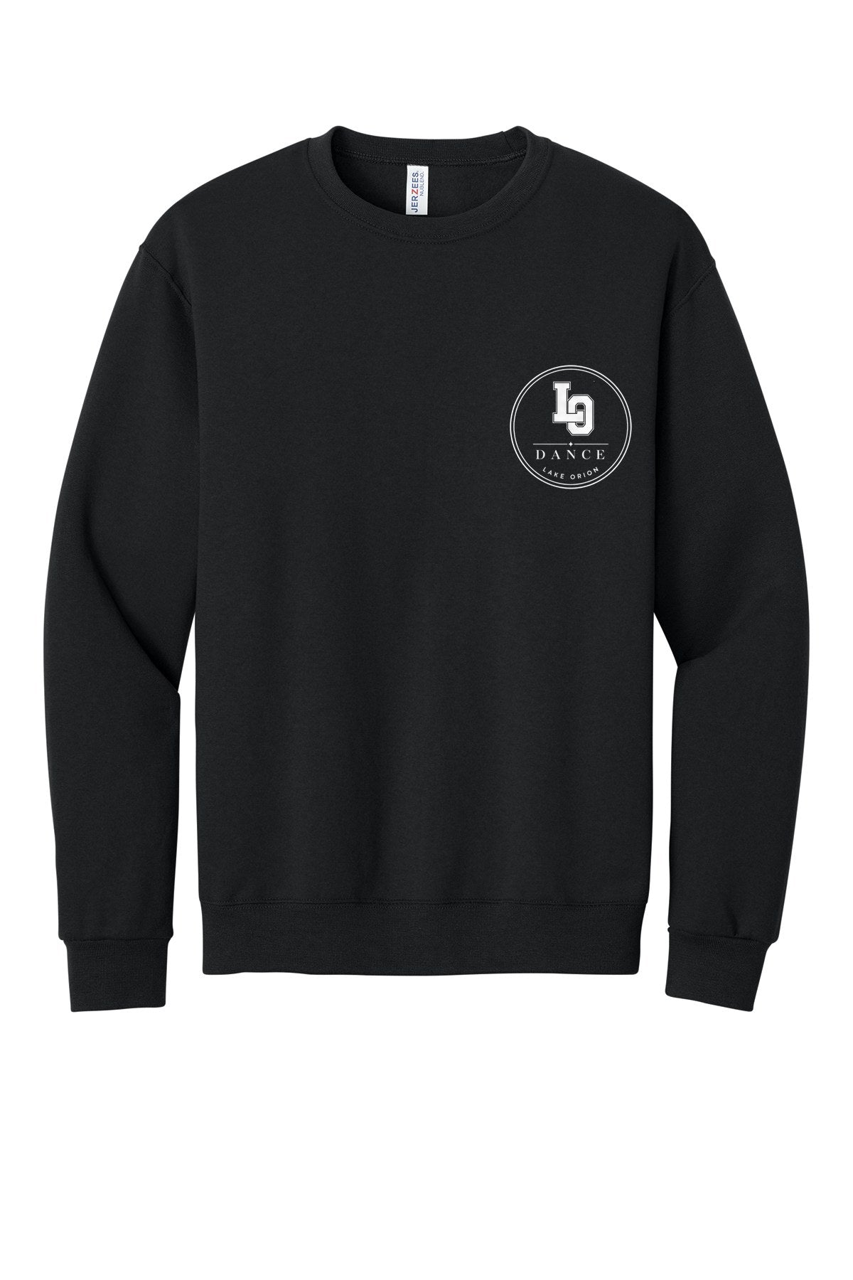 LO Dance Coach Crewneck Sweatshirt - LO Dance circle (left chest) - Black