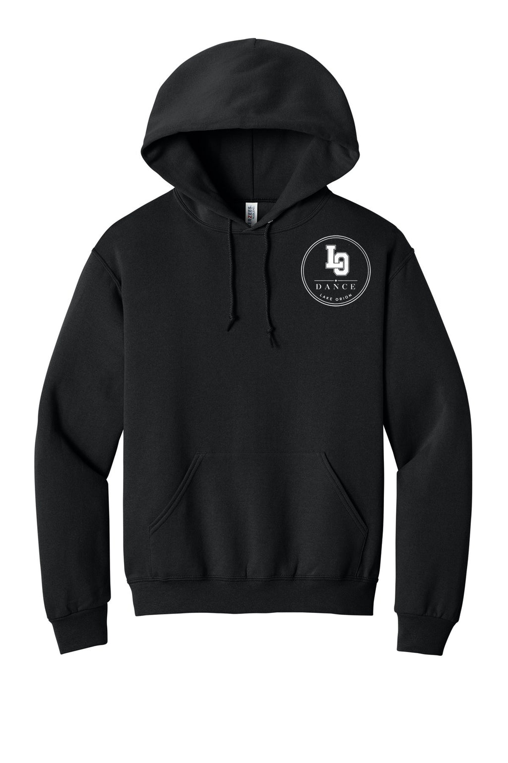 LO Dance Coach Pullover Hoodie - LO Dance circle (left chest) - Black