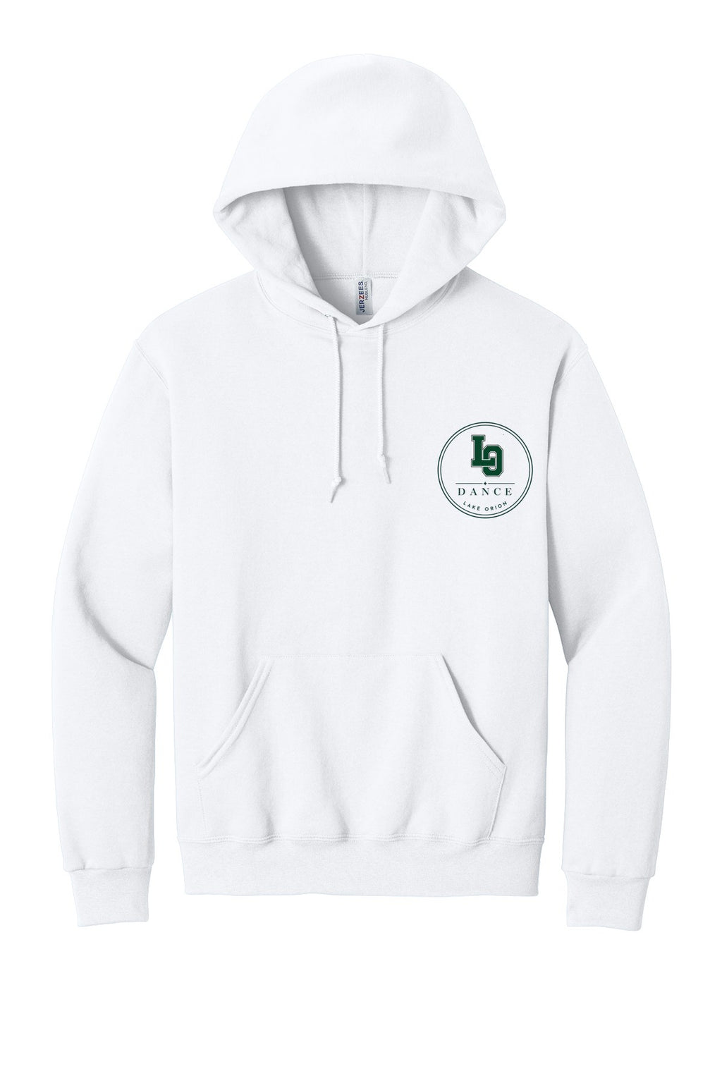 LO Dance Coach Pullover Hoodie - LO Dance circle (left chest) - White