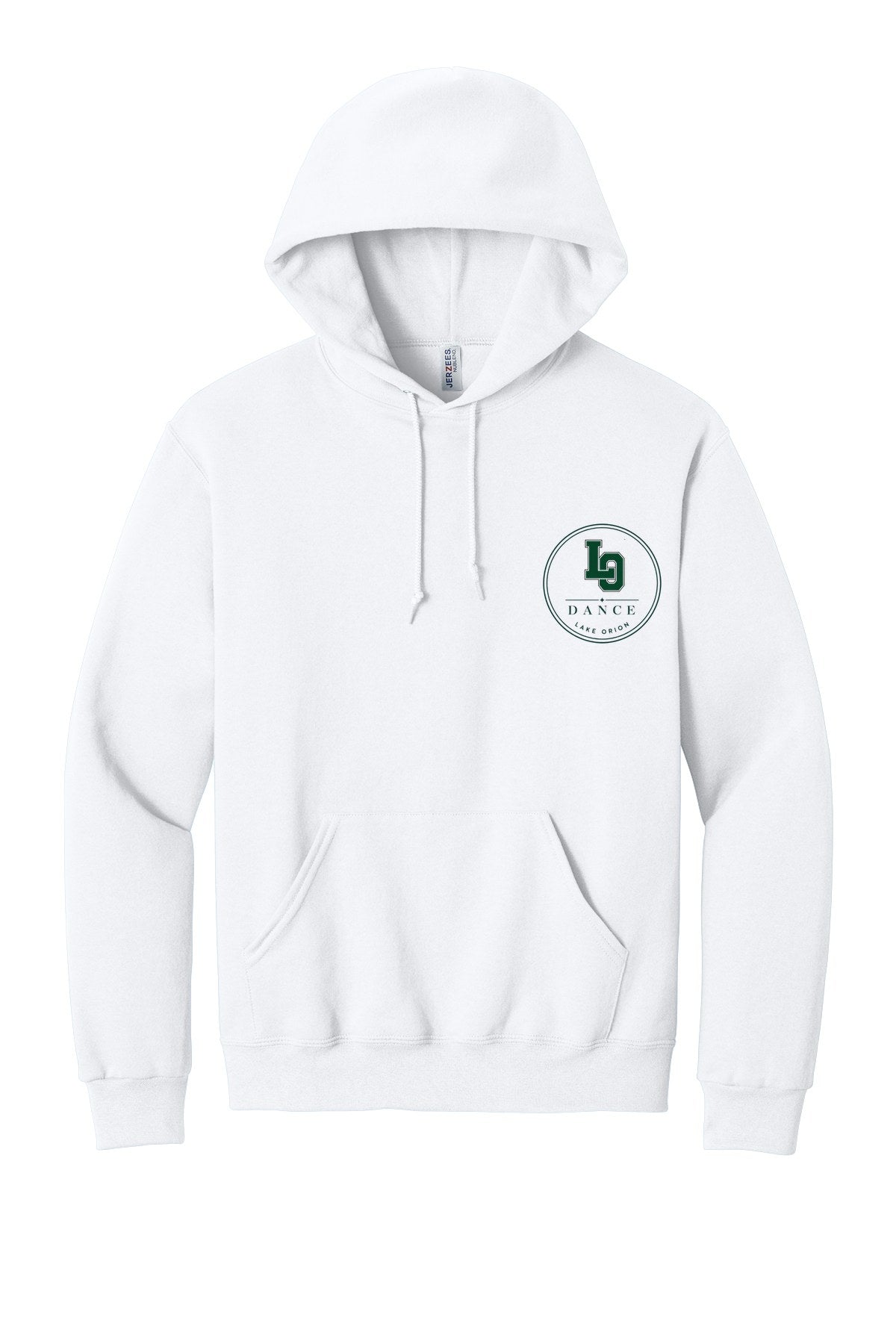 LO Dance Coach Pullover Hoodie - LO Dance circle (left chest) - White