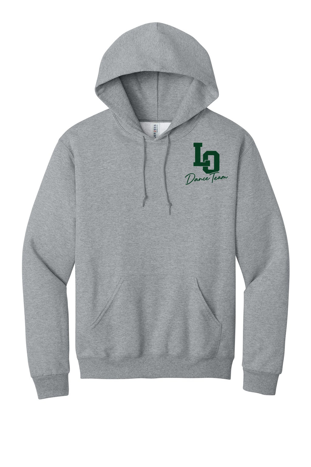 LO Dance Coach Pullover Hoodie - LO Dance Team script (left chest) - AthlHthr