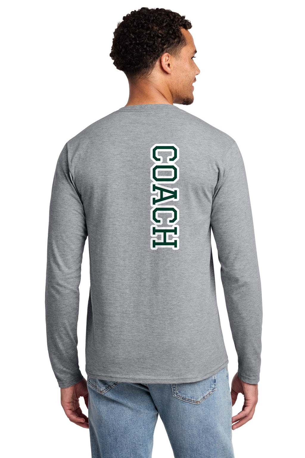 LO Dance Coach Long Sleeve Tee - COACH down the back - AthlHthr