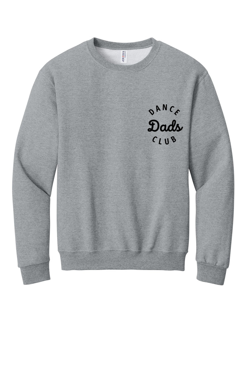 LO Dance Dance Dad Crewneck Sweatshirt - Dance Dads Club (left chest) - AthlHthr