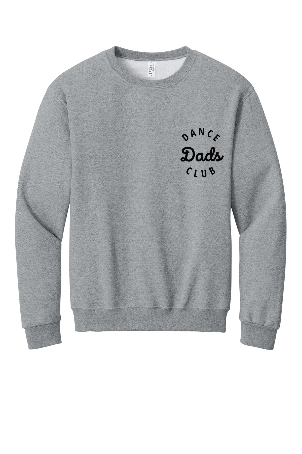 LO Dance Dance Dad Crewneck Sweatshirt - Dance Dads Club (left chest) - AthlHthr