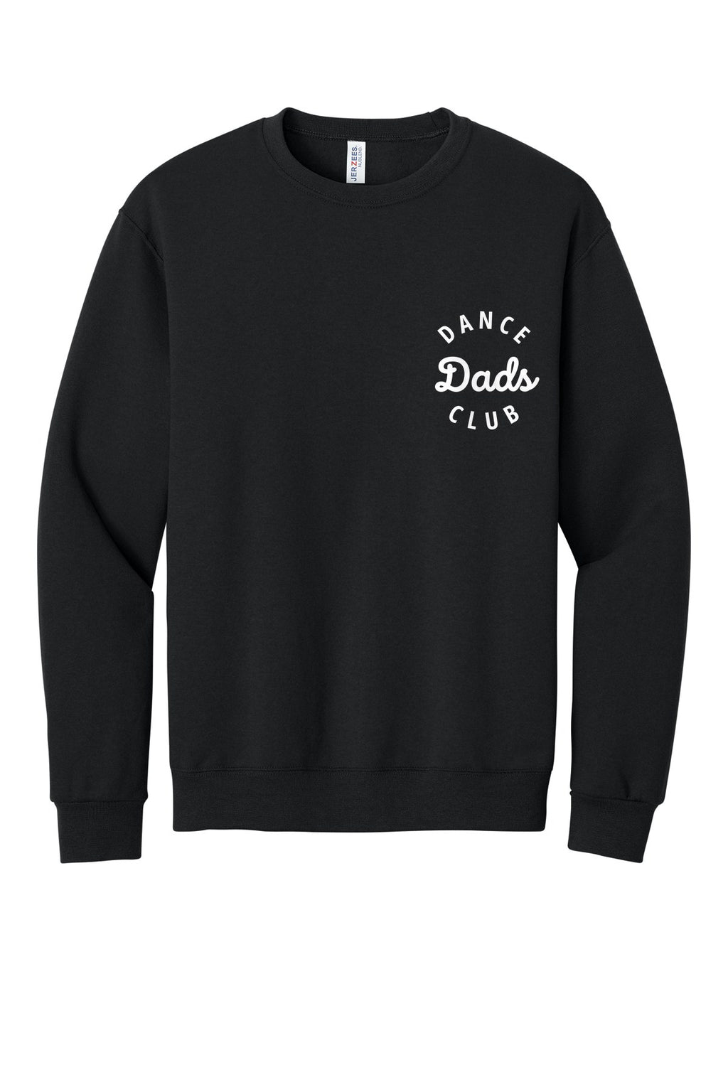 LO Dance Dance Dad Crewneck Sweatshirt - Dance Dads Club (left chest) - Black