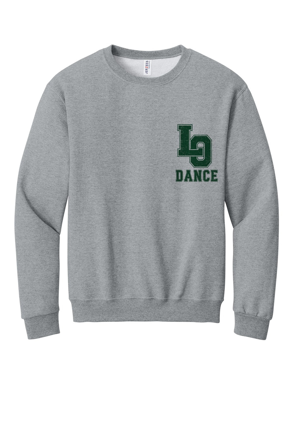 LO Dance Dance Dad Crewneck Sweatshirt - LO Dance (left chest) - AthlHthr