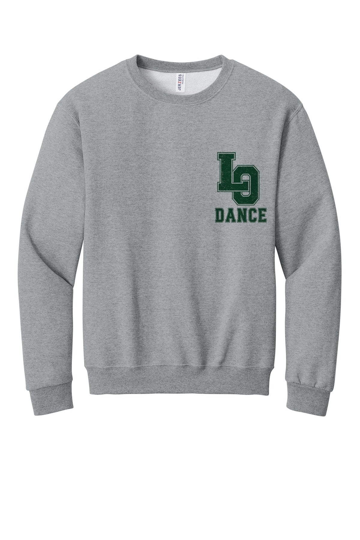 LO Dance Dance Dad Crewneck Sweatshirt - LO Dance (left chest) - AthlHthr
