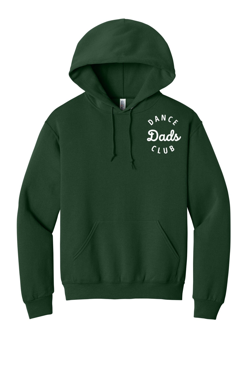 LO Dance Dance Dad Pullover Hoodie - Dance Dads Club (left chest) - ForestGrn