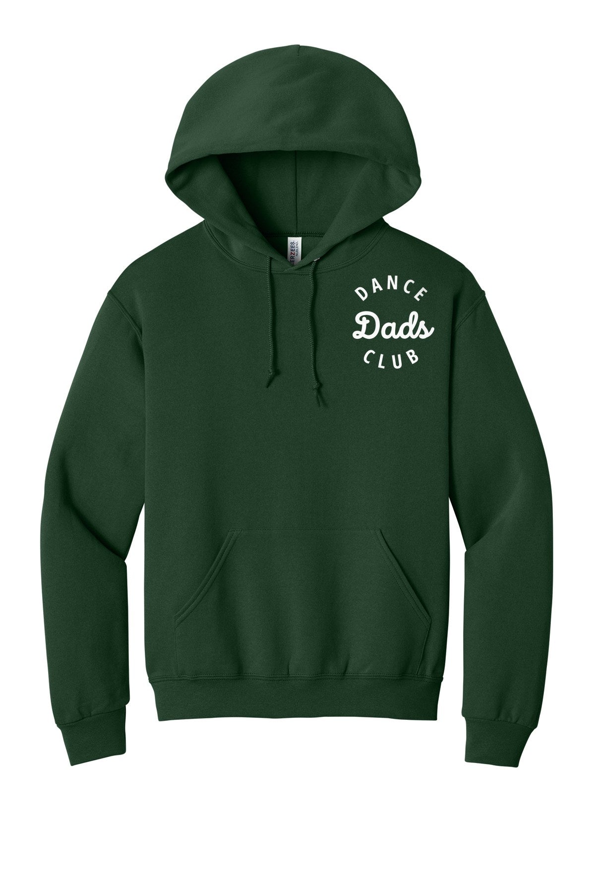 LO Dance Dance Dad Pullover Hoodie - Dance Dads Club (left chest) - ForestGrn