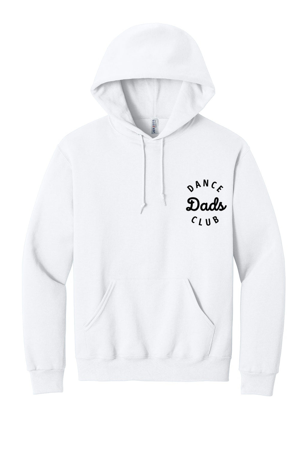 LO Dance Dance Dad Pullover Hoodie - Dance Dads Club (left chest) - White