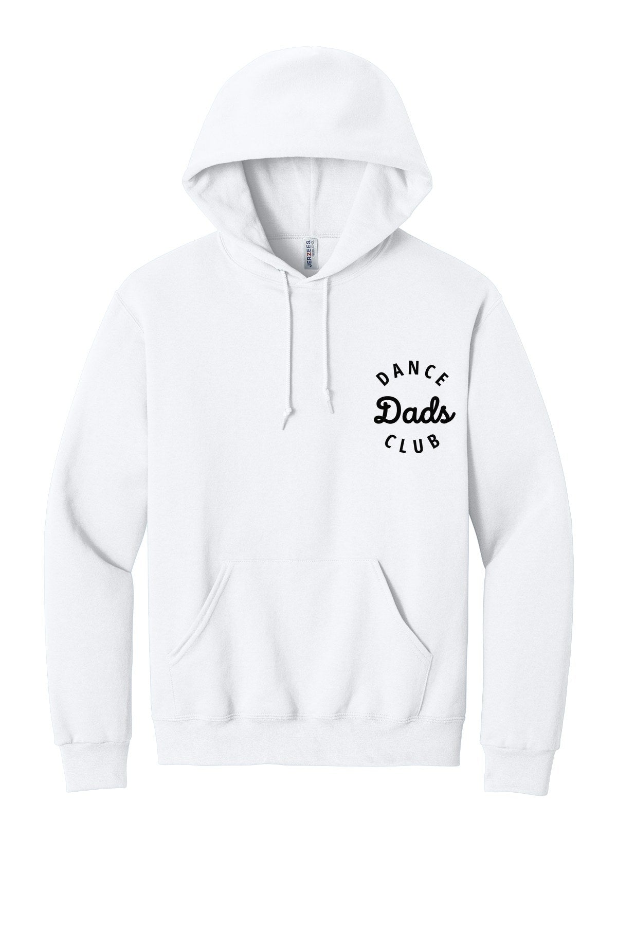 LO Dance Dance Dad Pullover Hoodie - Dance Dads Club (left chest) - White