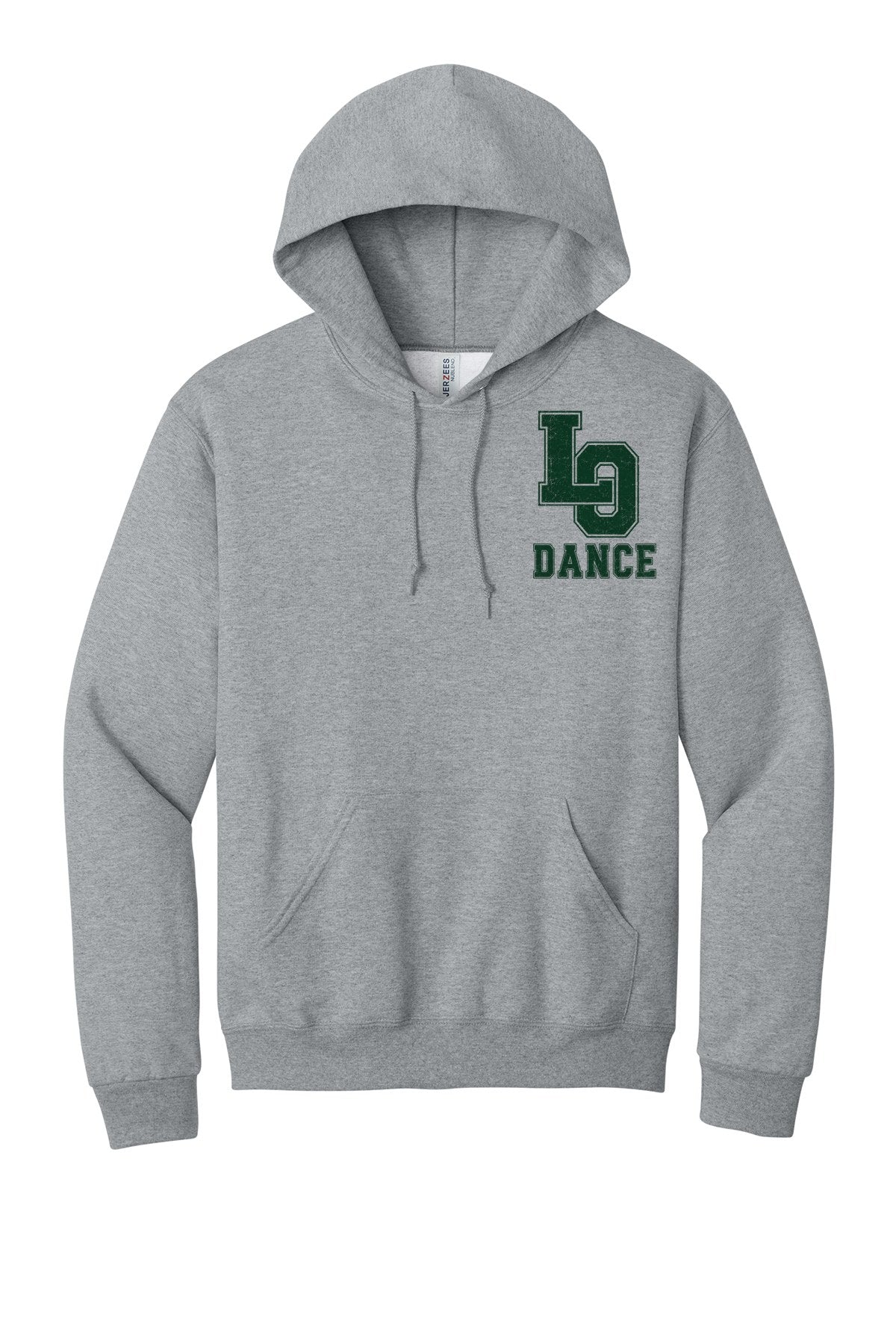 LO Dance Dance Dad Pullover Hoodie - LO Dance (left chest) - AthlHthr