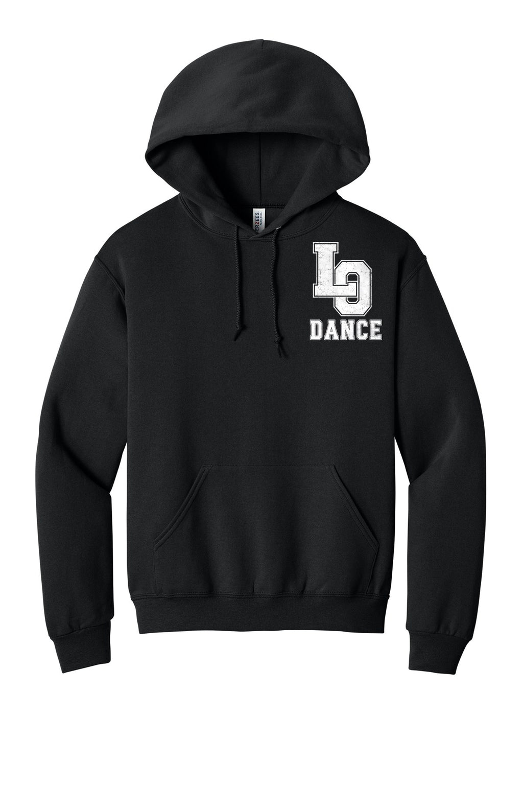 LO Dance Dance Dad Pullover Hoodie - LO Dance (left chest) - Black