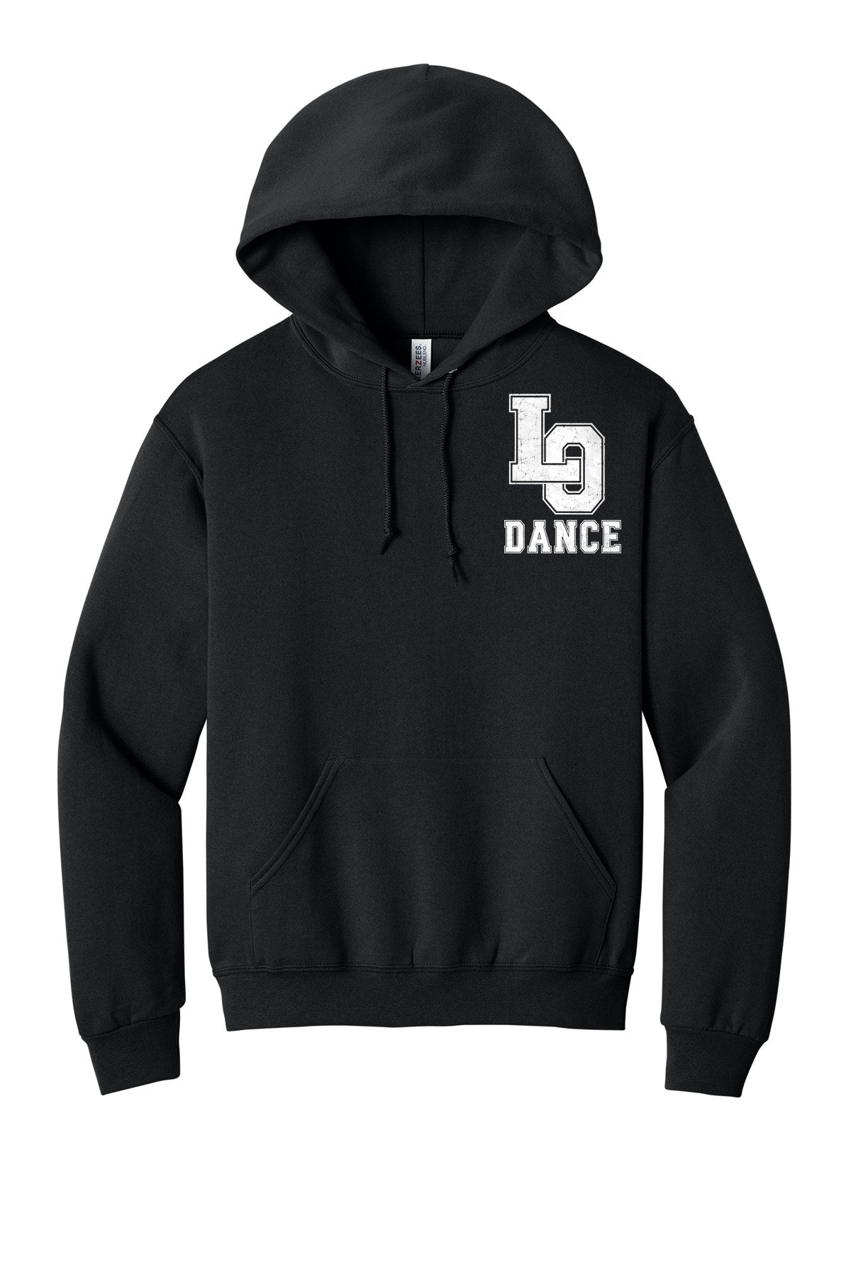 LO Dance Dance Dad Pullover Hoodie - LO Dance (left chest) - Black