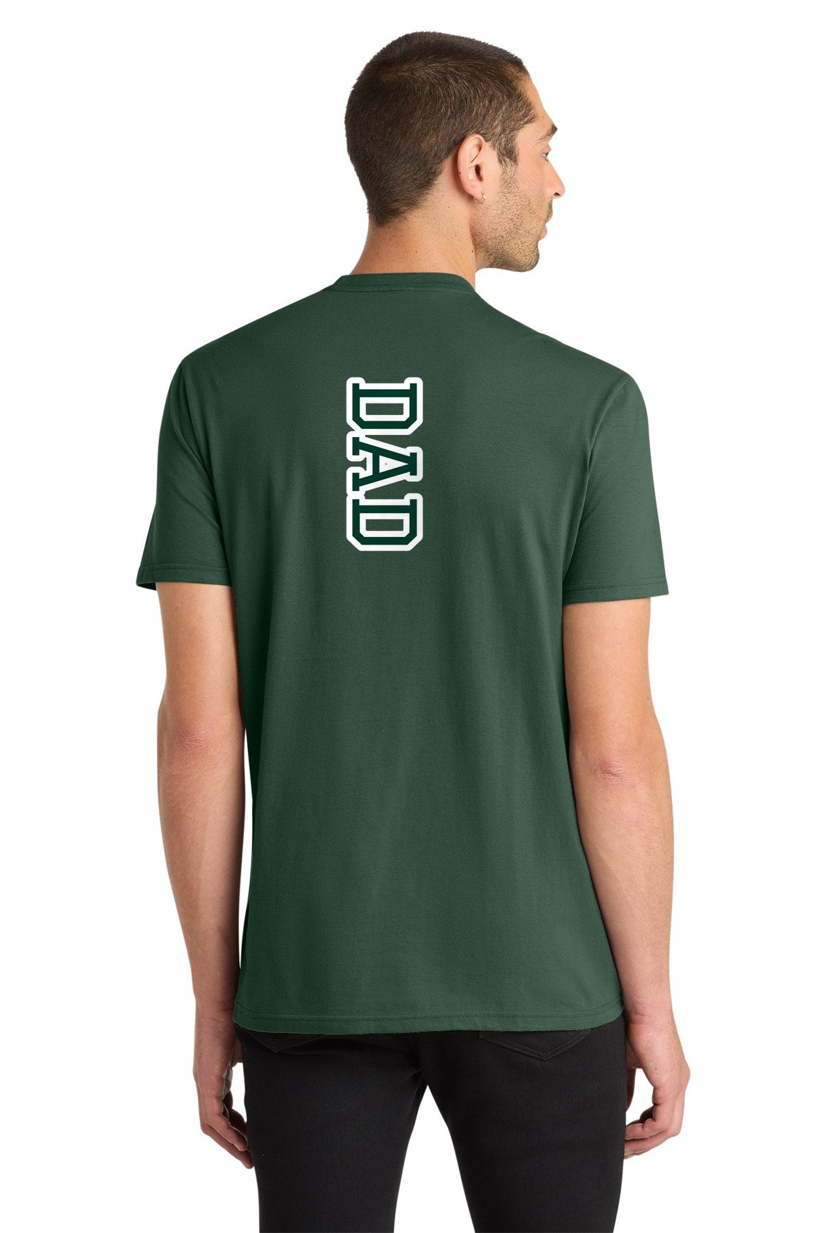 LO Dance Dance Dad Very Important Tee - DAD down the back (optional) - ForestGrn