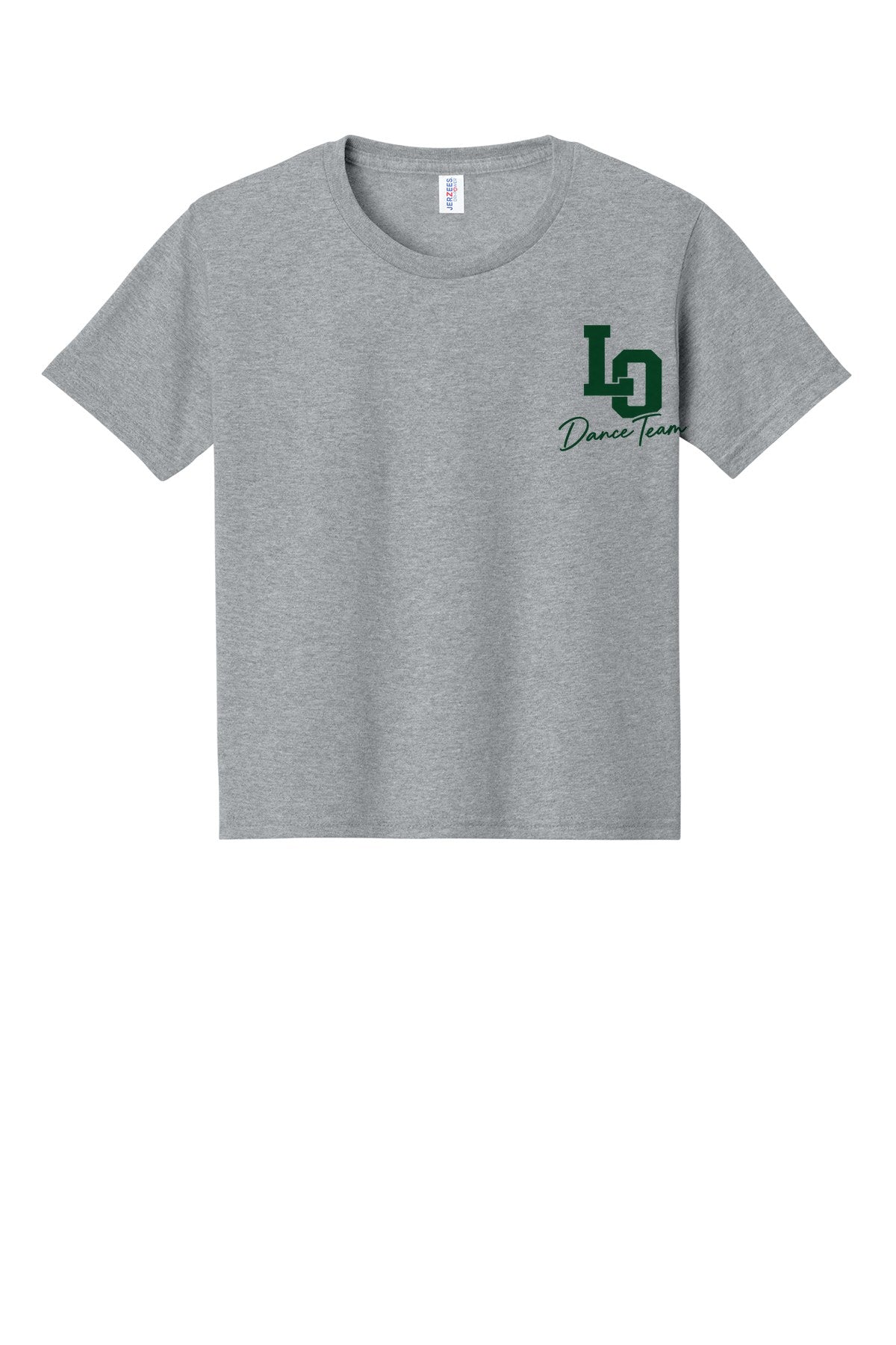 LO Dance Support Crew Youth Tee - LO Dance Team (left chest) - AthlHthr
