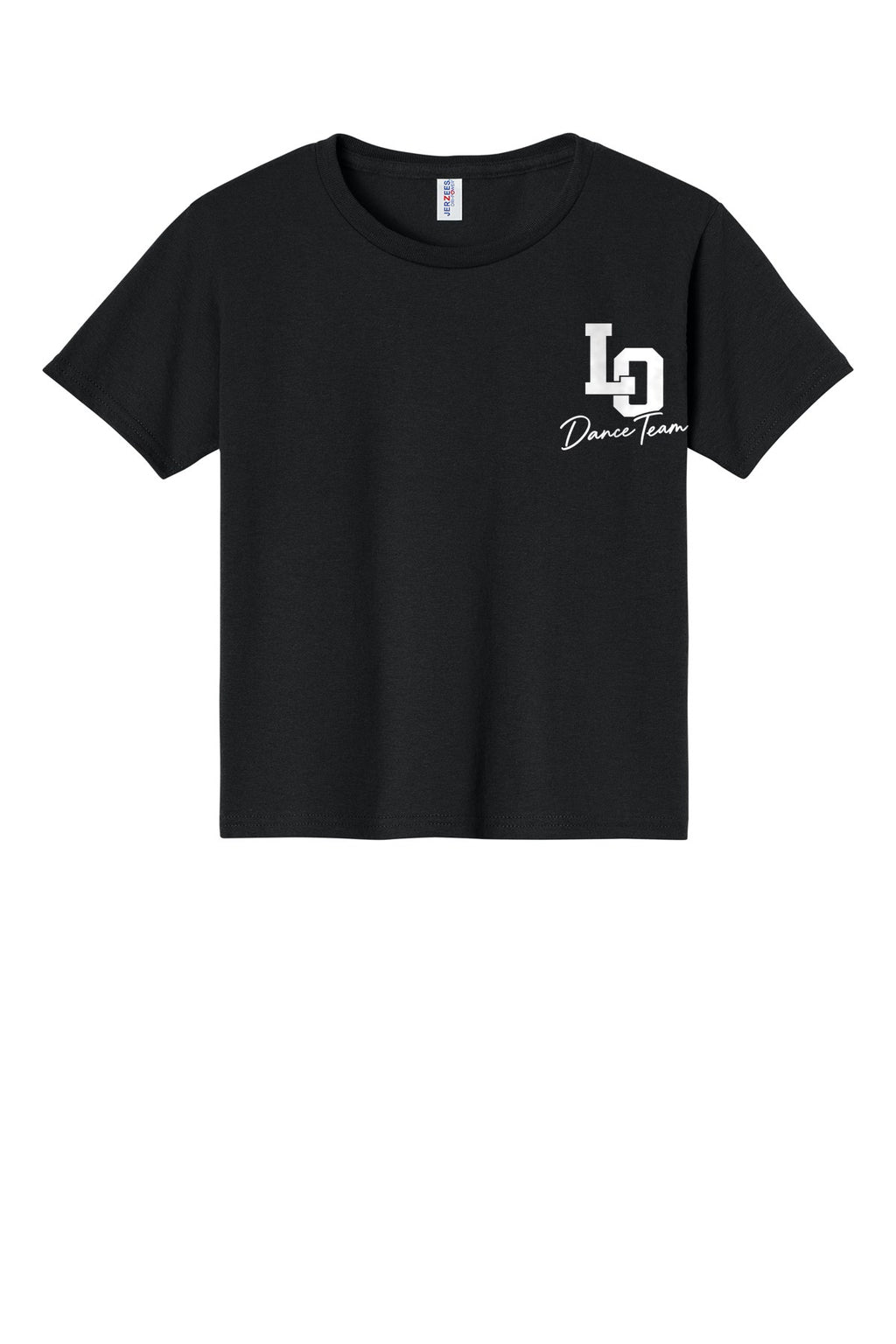 LO Dance Support Crew Youth Tee - LO Dance Team (left chest) - Black