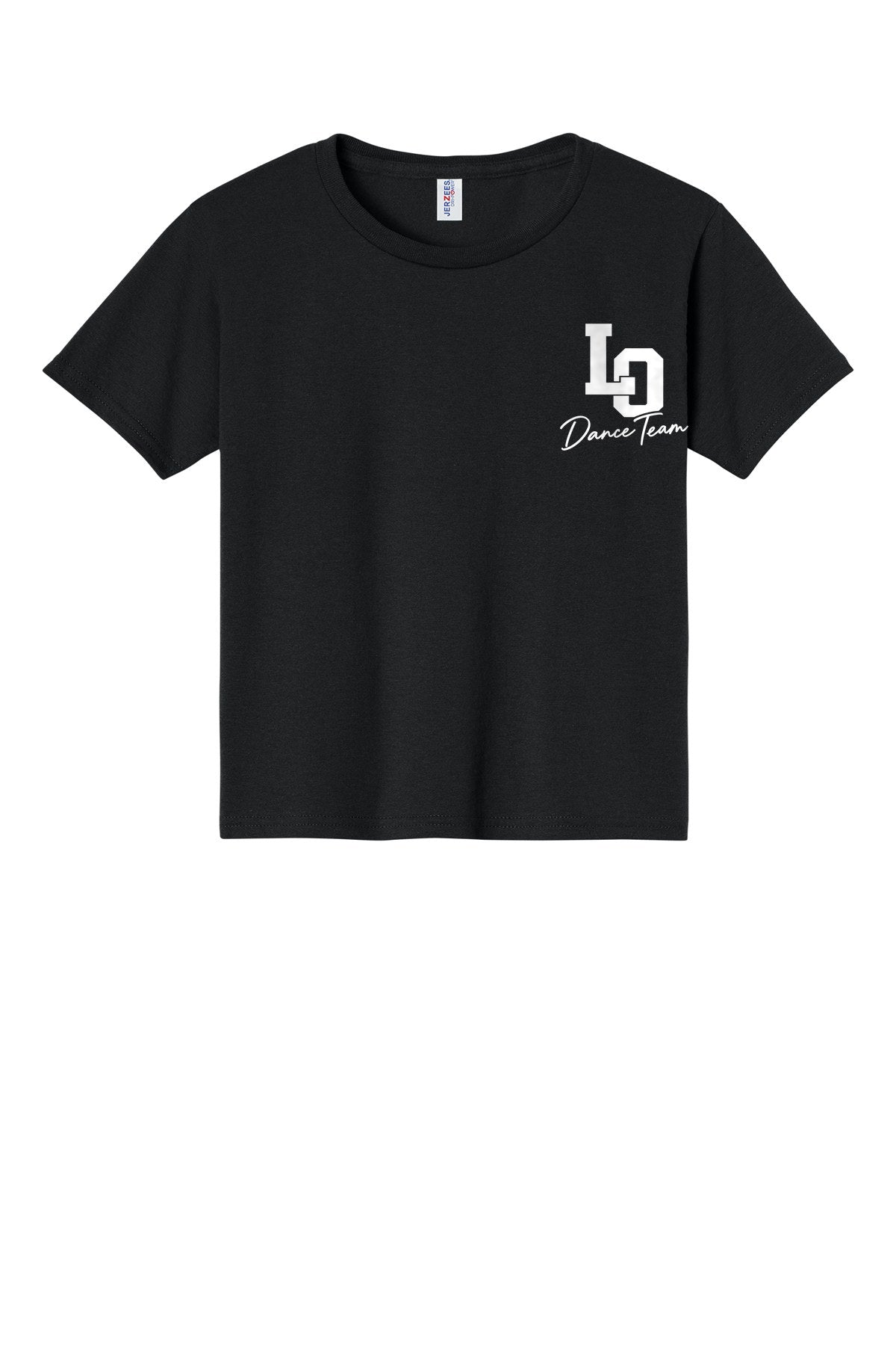 LO Dance Support Crew Youth Tee - LO Dance Team (left chest) - Black