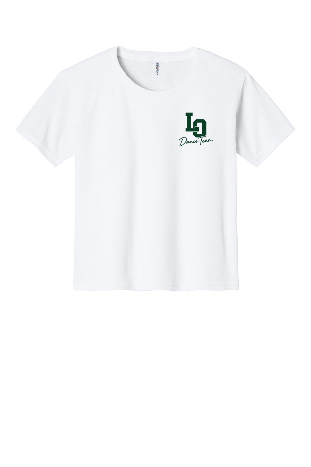 LO Dance Support Crew Youth Tee - LO Dance Team (left chest) - White