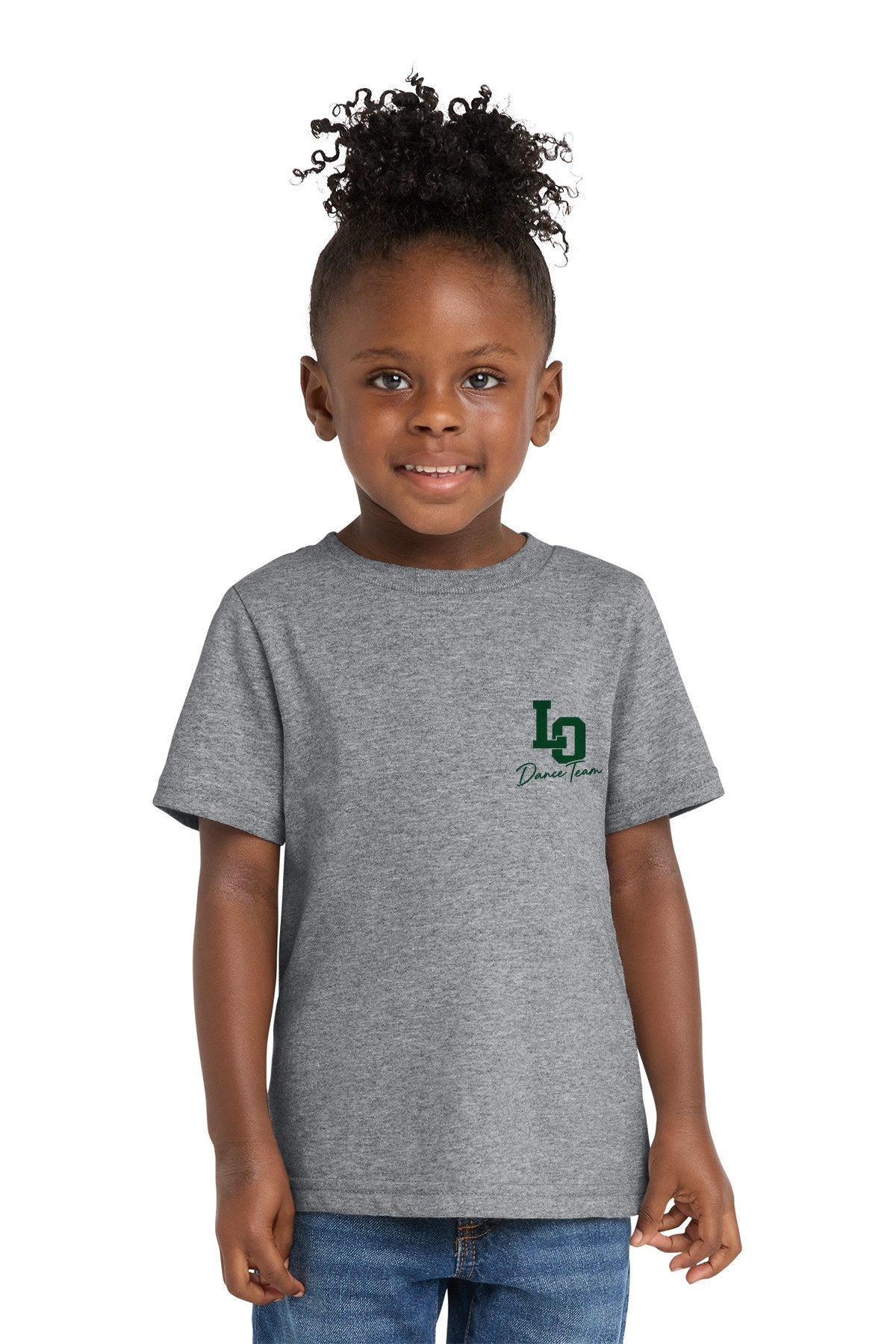 LO Dance Support Crew Toddler Tee - LO Dance Team (left chest) - AthlHthr