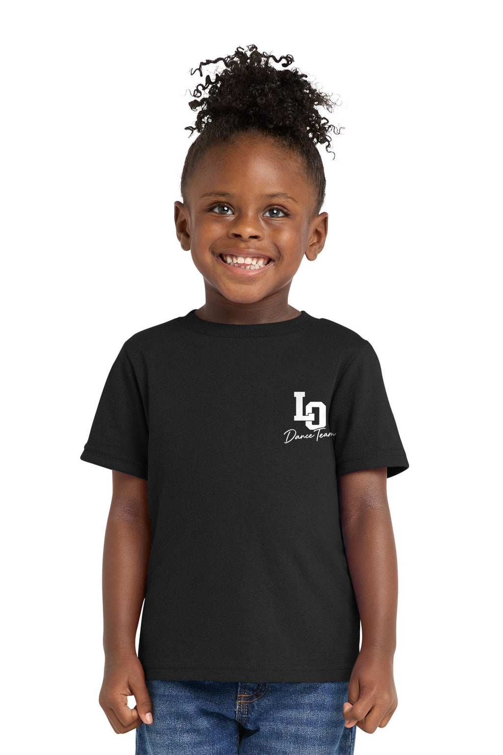 LO Dance Support Crew Toddler Tee - LO Dance Team (left chest) - JetBlack