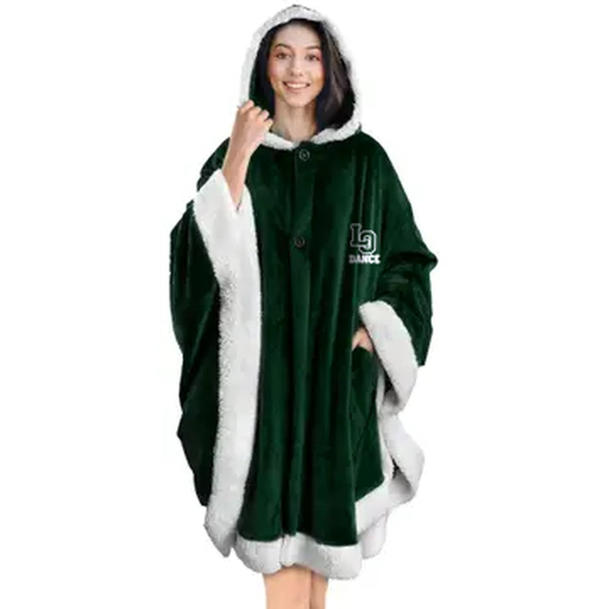 LO Dance Hooded Blanket Poncho