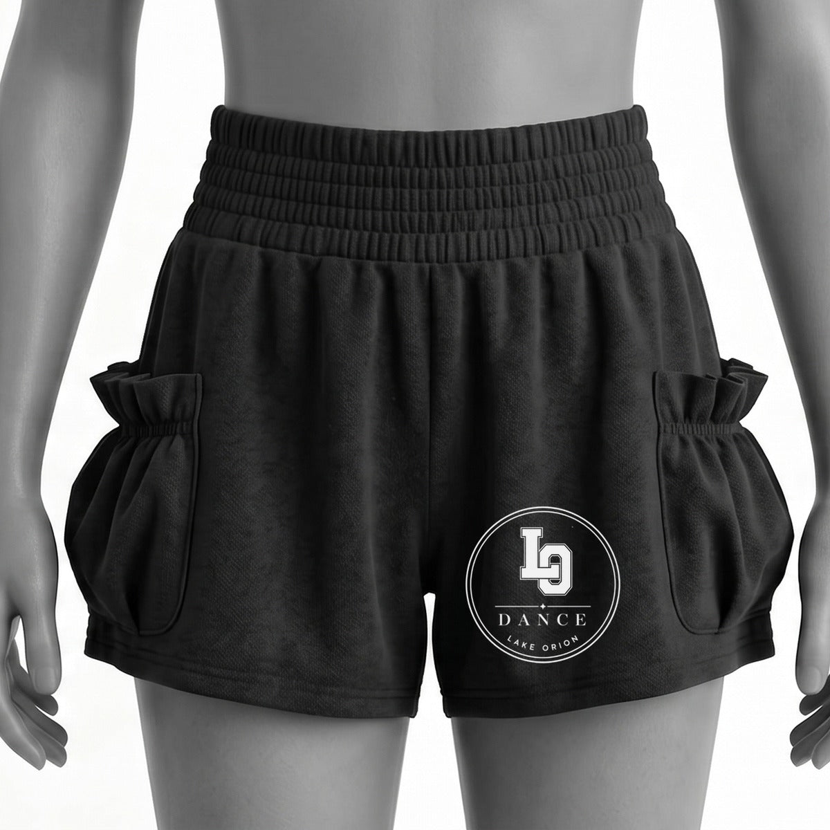 LO Dance Pocket Shorts - Black - LO circle