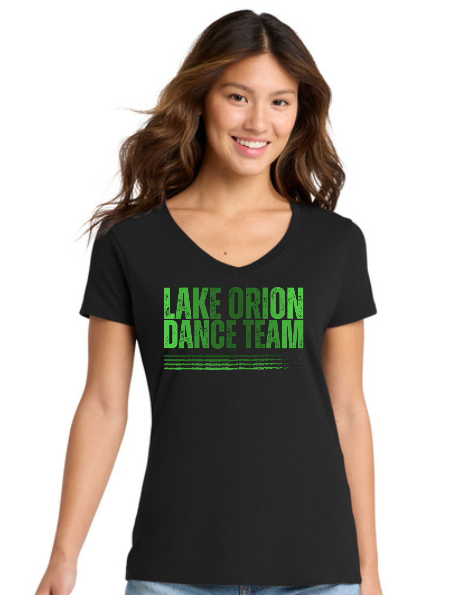 Ombre LO Dance Team Ladies Short Seeve Fan Favorite V-Neck T