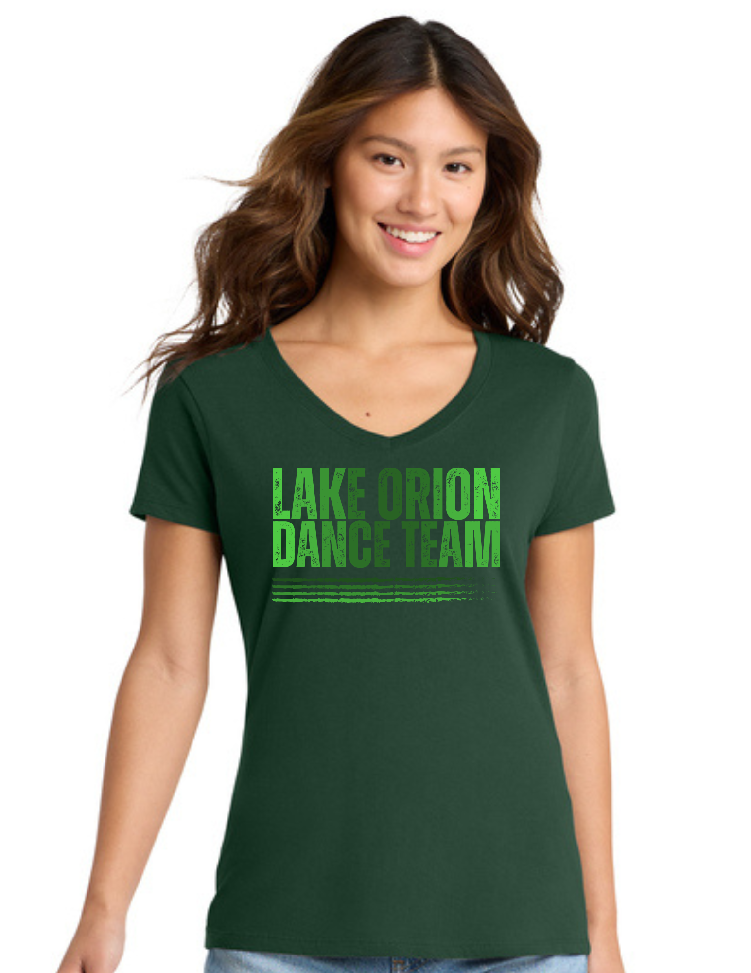 Ombre LO Dance Team Ladies Short Seeve Fan Favorite V-Neck T