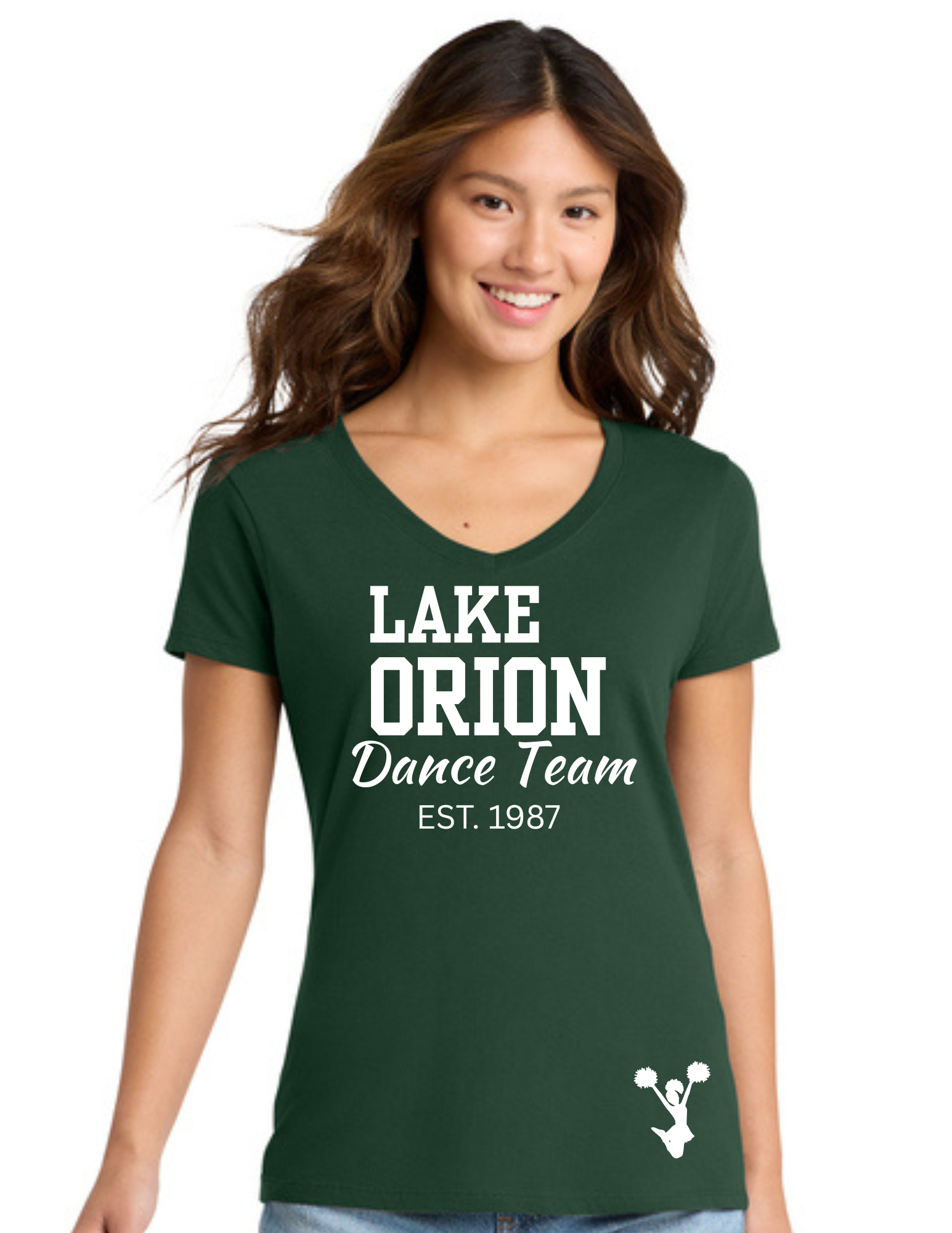 EST 1987 Dance Team Ladies Short Sleeve Fan Favorite V-Neck T