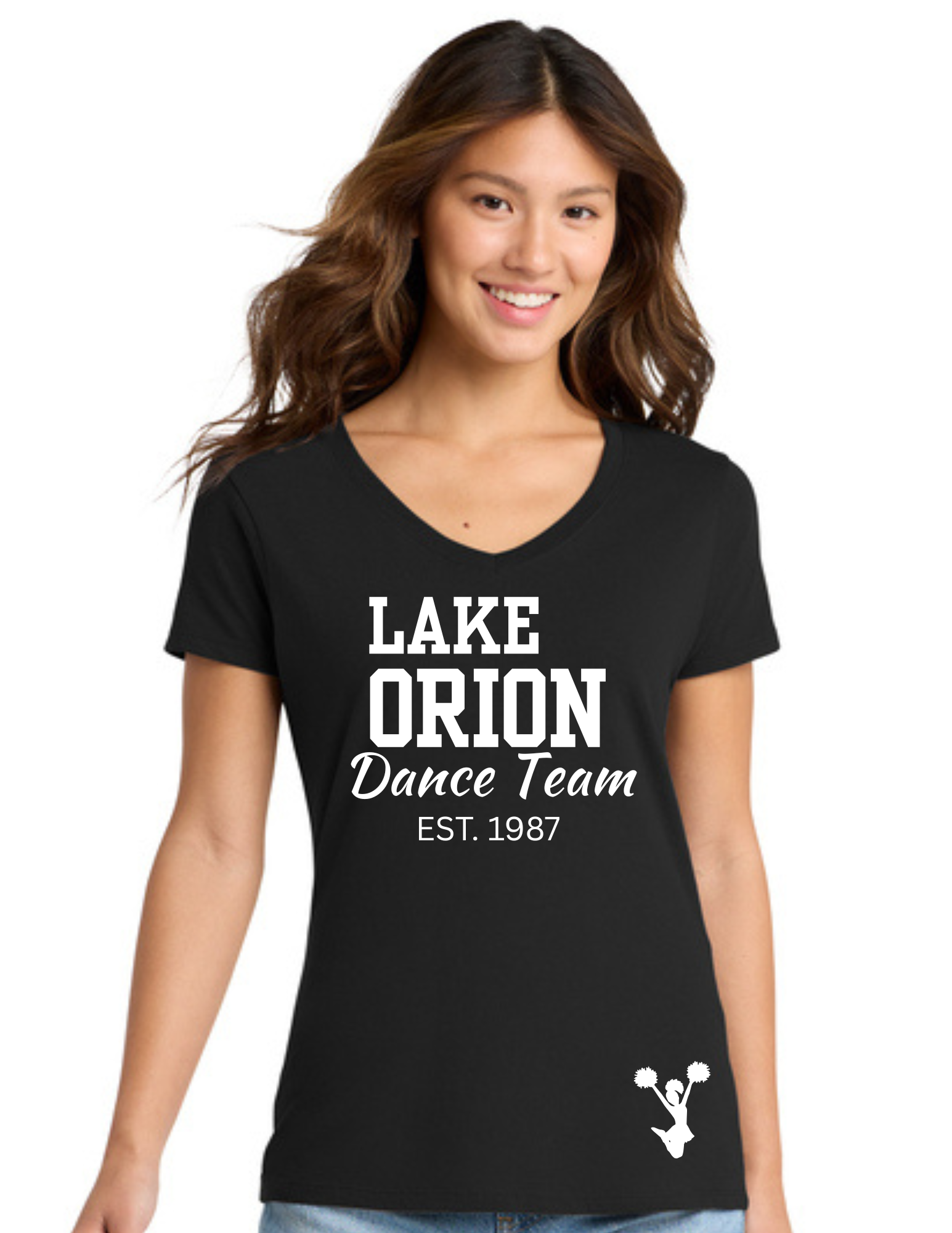 EST 1987 Dance Team Ladies Short Sleeve Fan Favorite V-Neck T