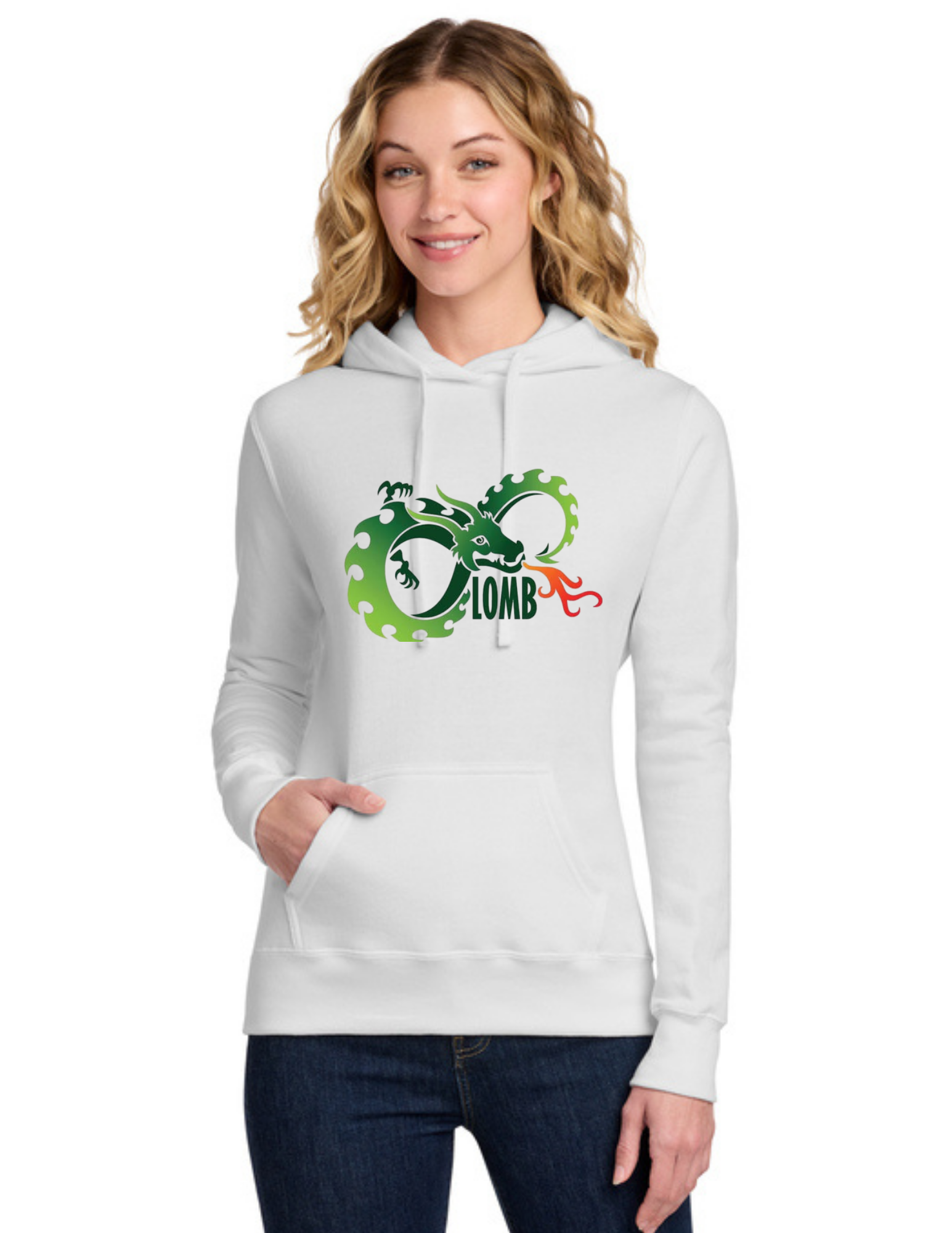 LOMB Women's Core Fleece Pullover Hooded Sweatshirt