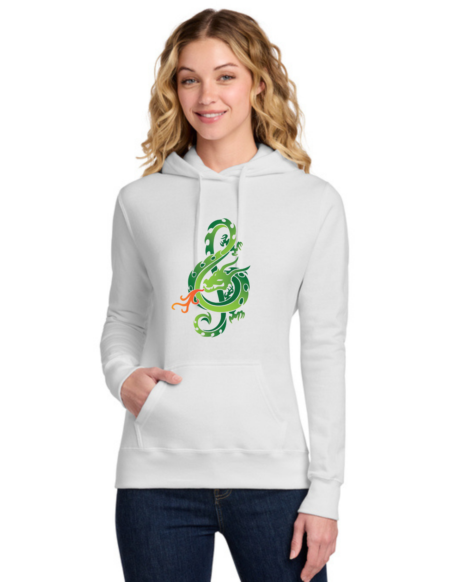 LOMB Women's Core Fleece Pullover Hooded Sweatshirt