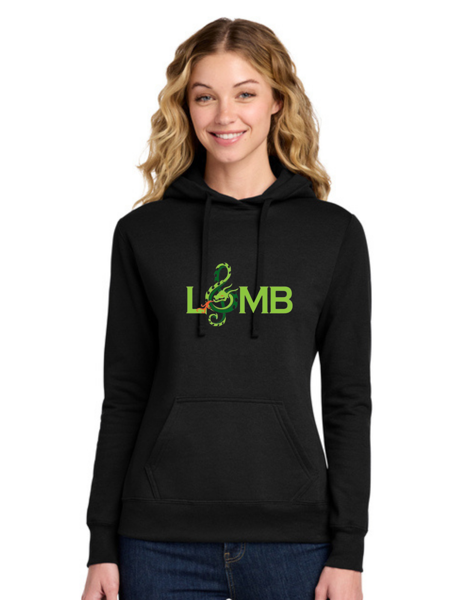 LOMB Women's Core Fleece Pullover Hooded Sweatshirt