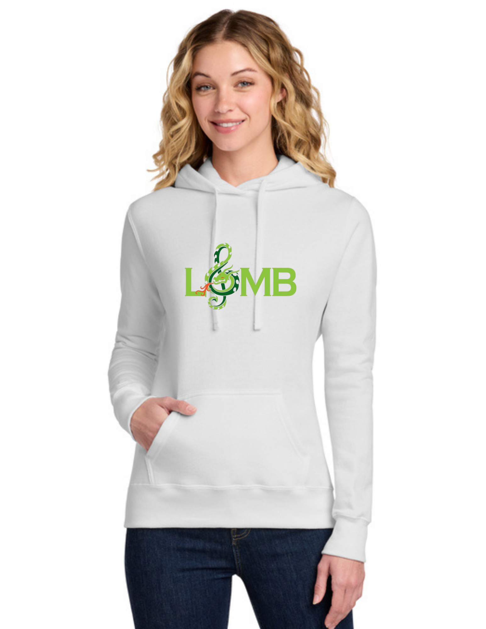 LOMB Women's Core Fleece Pullover Hooded Sweatshirt