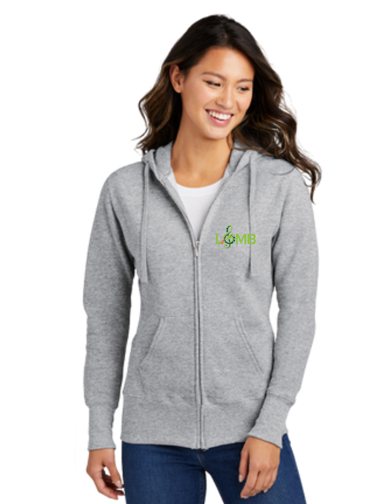 LOMB Women's Core Fleece Full-Zip Hooded Sweatshirt