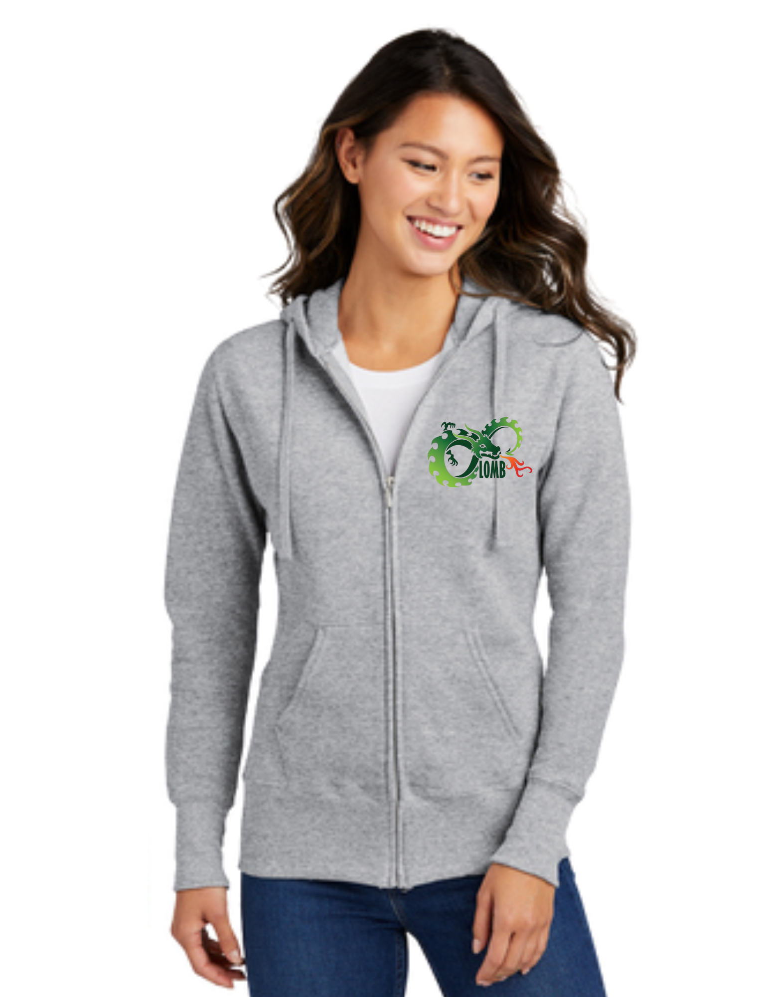 LOMB Women's Core Fleece Full-Zip Hooded Sweatshirt