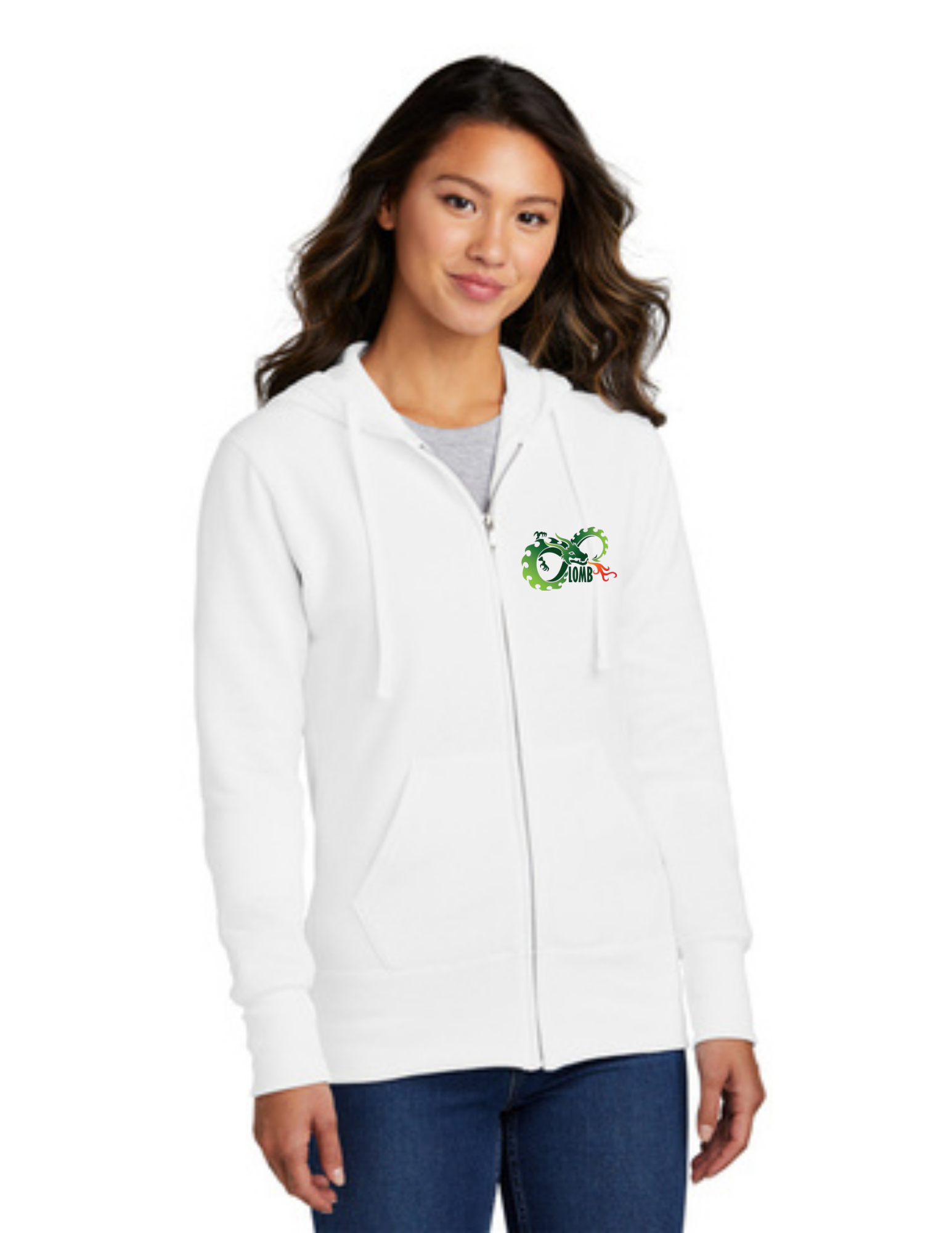 LOMB Women's Core Fleece Full-Zip Hooded Sweatshirt
