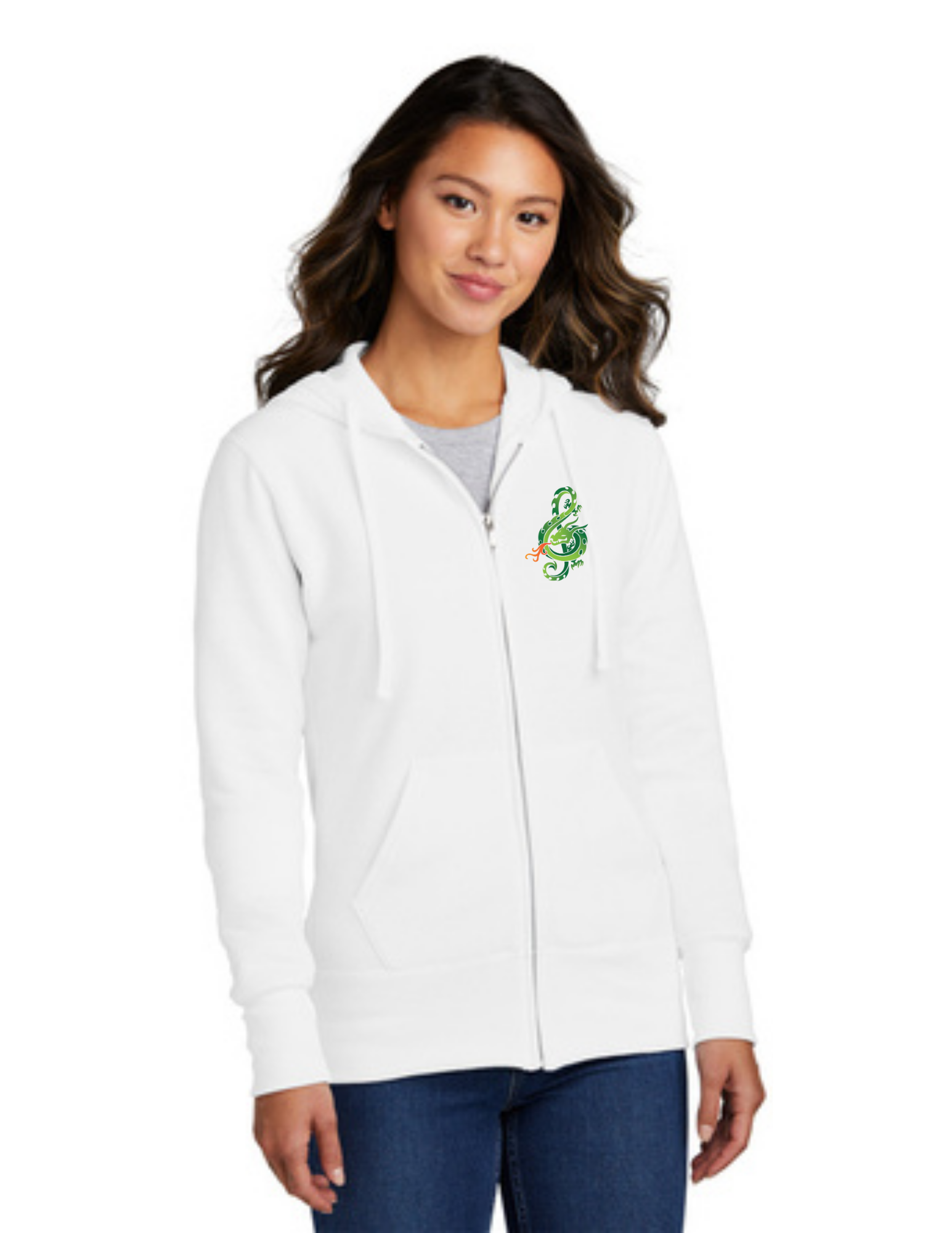LOMB Women's Core Fleece Full-Zip Hooded Sweatshirt
