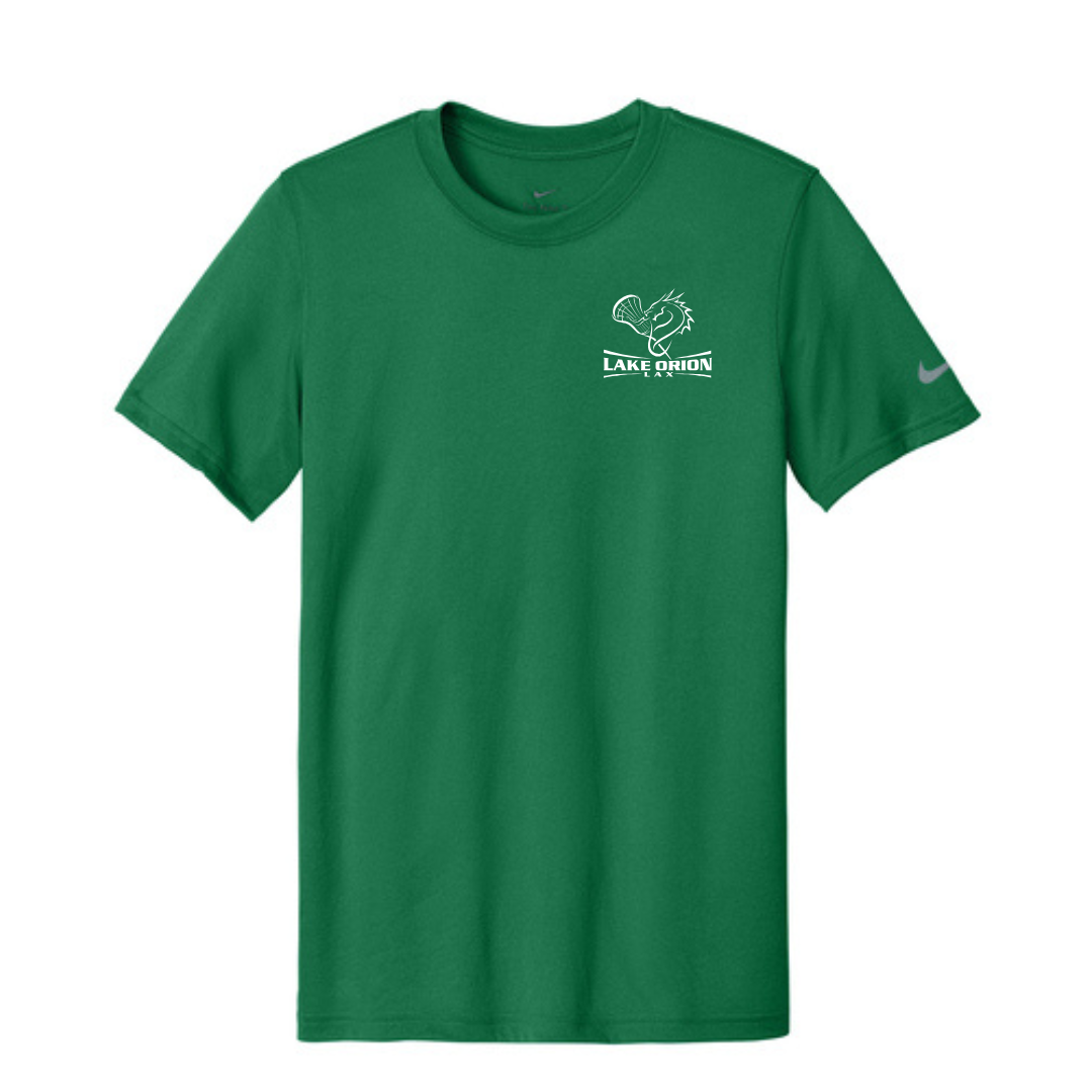 Lake Orion LAX Lacrosse Nike Swoosh Sleeve rLegend Tee