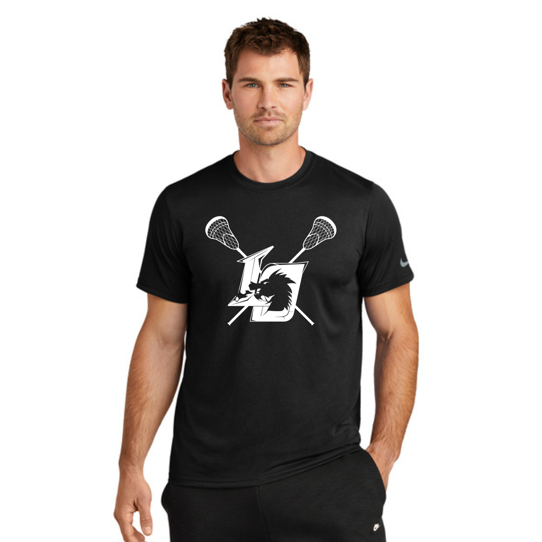 Lake Orion Dragons Lacrosse Nike Swoosh Sleeve rLegend Tee