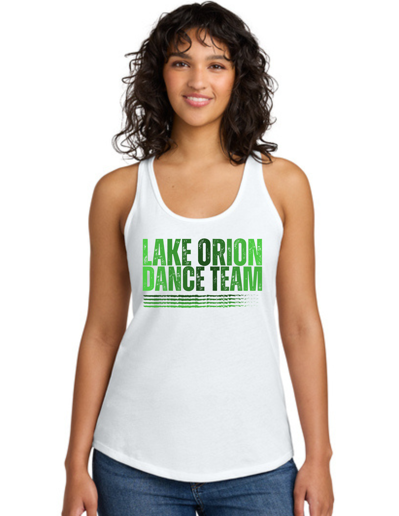 Ombre LO Dance Team Women's Ideal Racerback Tank