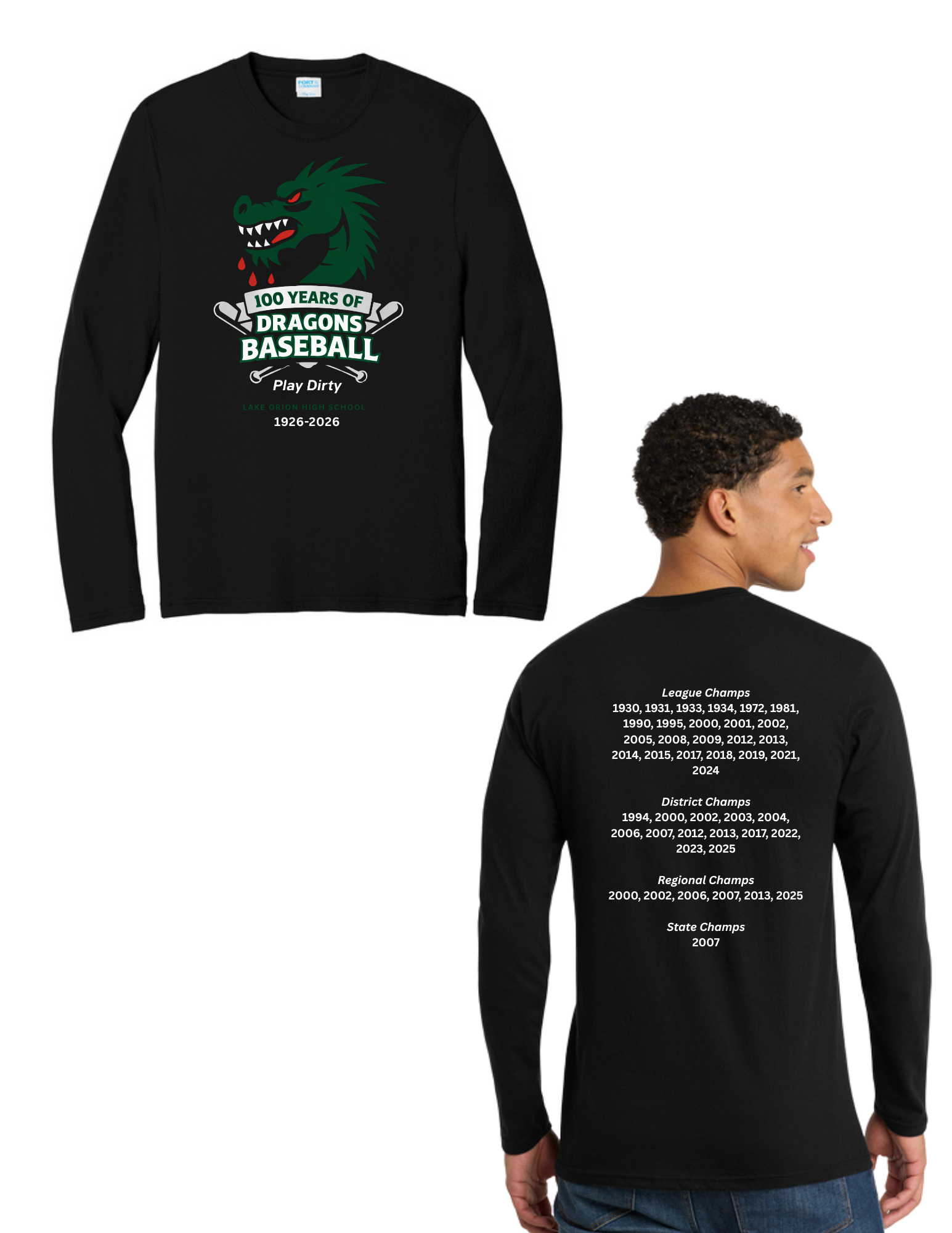 100 Years of Baseball Long Sleeve Fan Favorite™ Blend Tee