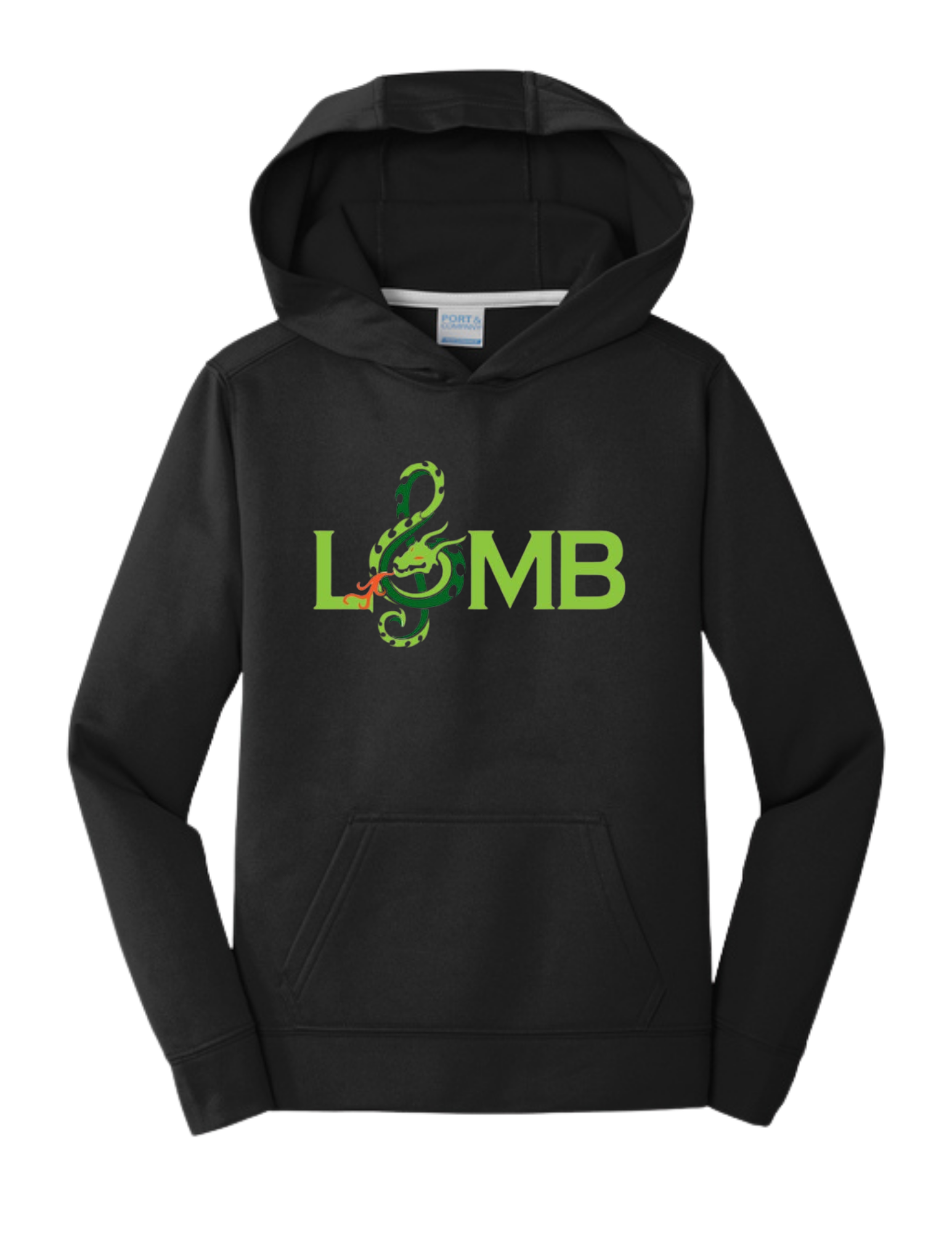 LOMB Youth Performance Fleece Pullover Hooded Sweatshirt