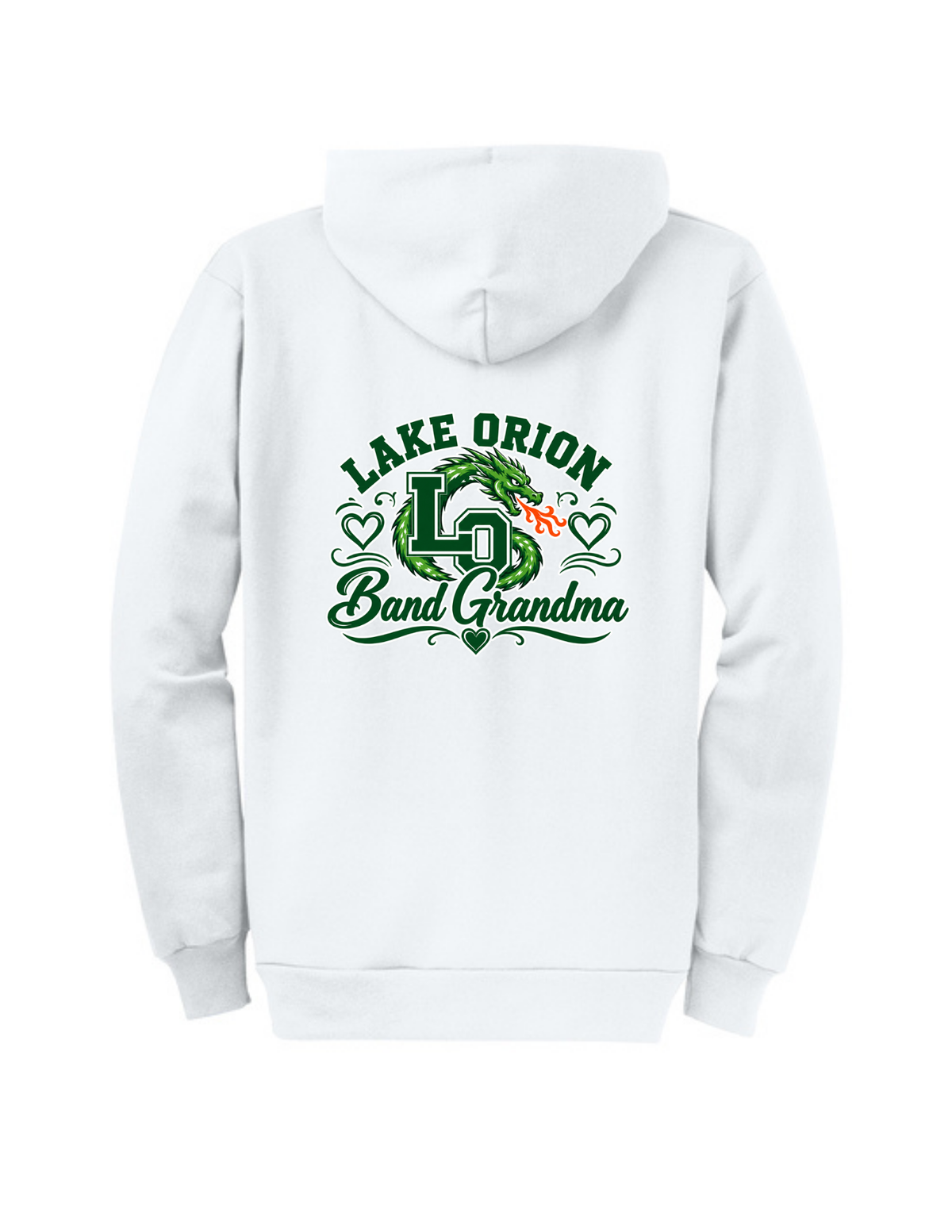 LO Band Grandma Core Fleece Full-Zip Hooded Sweatshirt