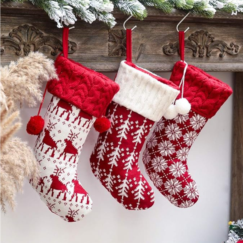 Knit Patterned Stockings