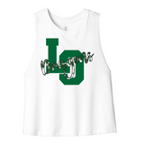 Women's Racerback Cropped Tank - Lake Orion Spirit