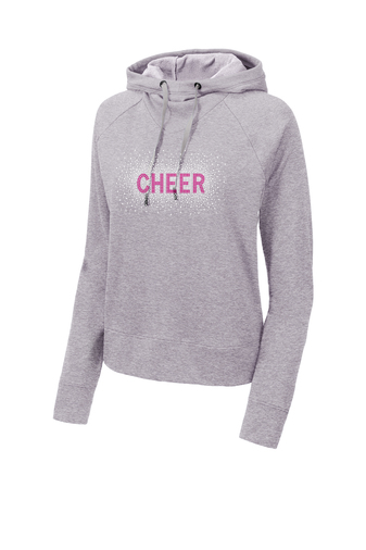 Ladies Lightweight French Terry Pullover Hoodie - Diamond Cheer